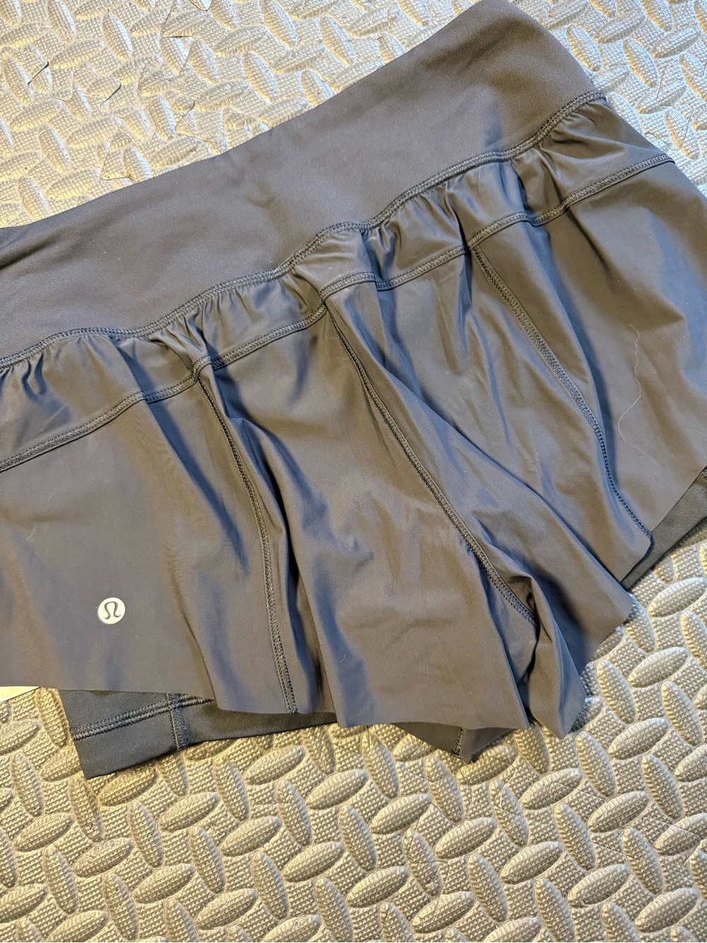 NWT lululemon athletica Speed Up High Rise Lined Black Shorts Size 6 - Picture 4 of 9